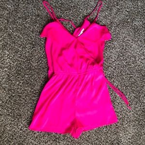 Hot Pink American Eagle Romper